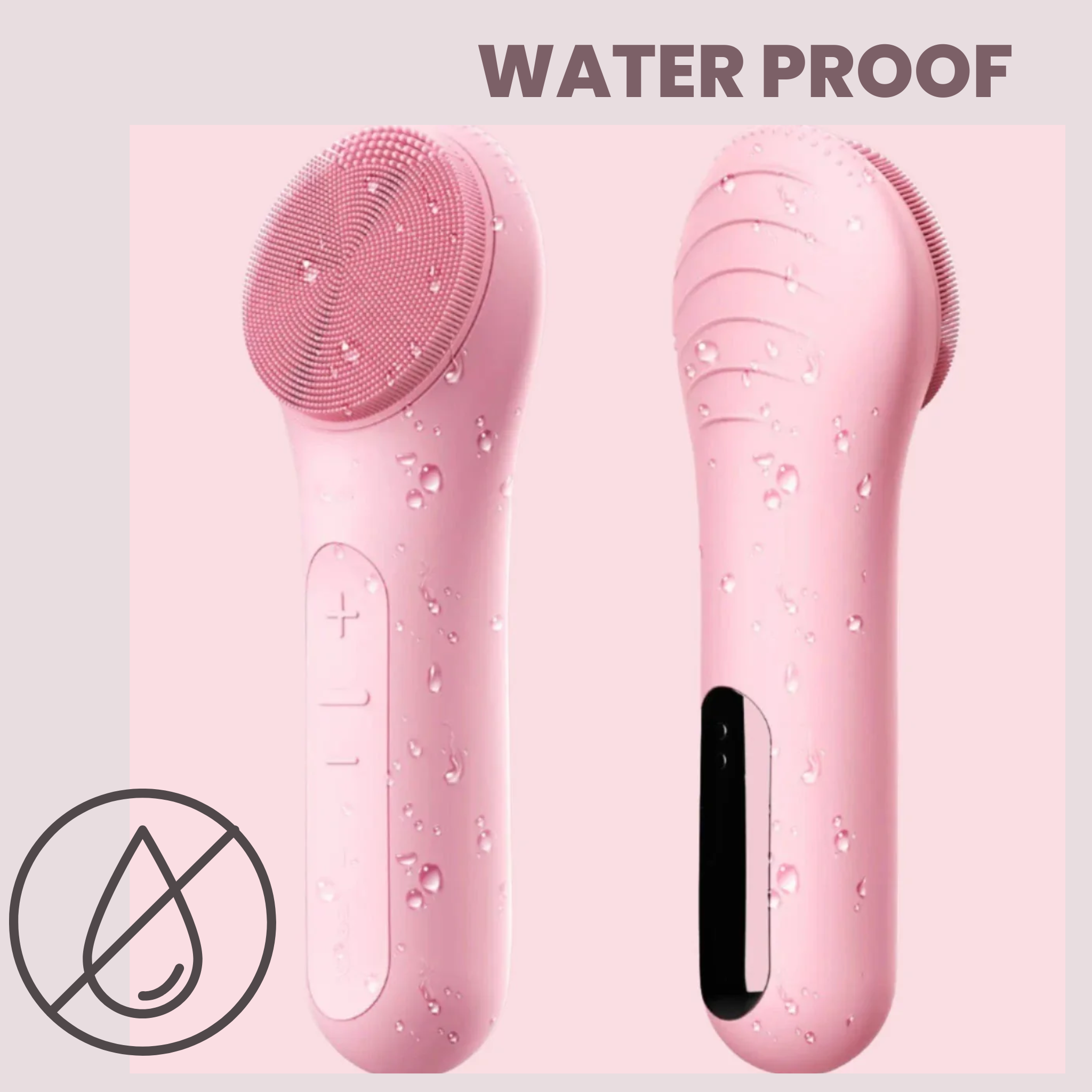 FRAIS 2 in 1 Heating Ultrasonic Vibration  Facial Brush