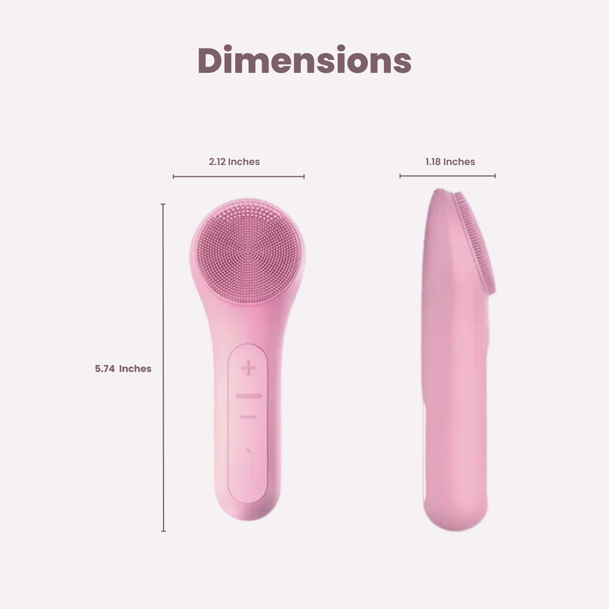 FRAIS 2 in 1 Heating Ultrasonic Vibration  Facial Brush