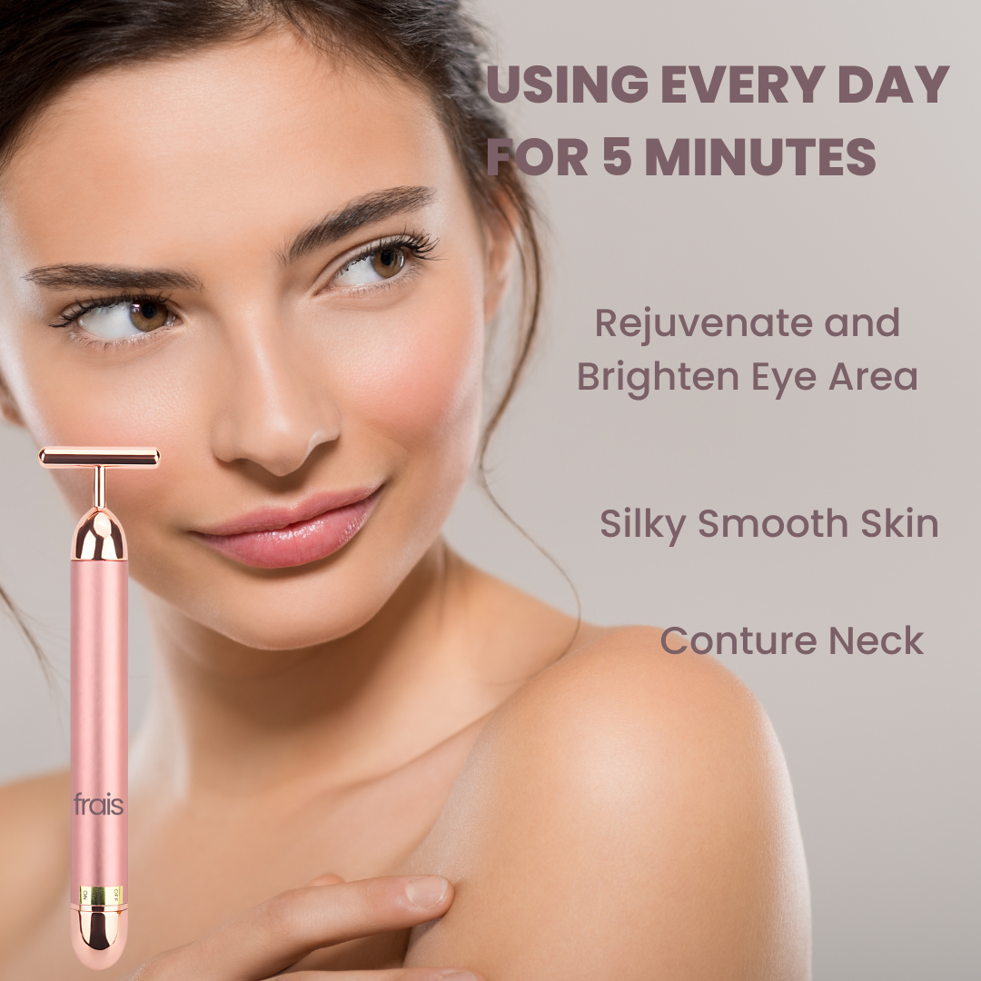 FRAIS Pulse Facial Massager,Vibrating T Bar