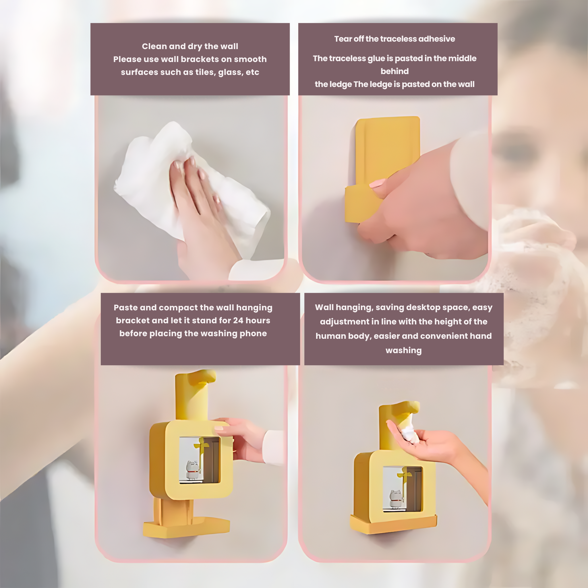 Wall Mounted Smart Touchlesss Foam Automatic Liquid Soap Dispenser
